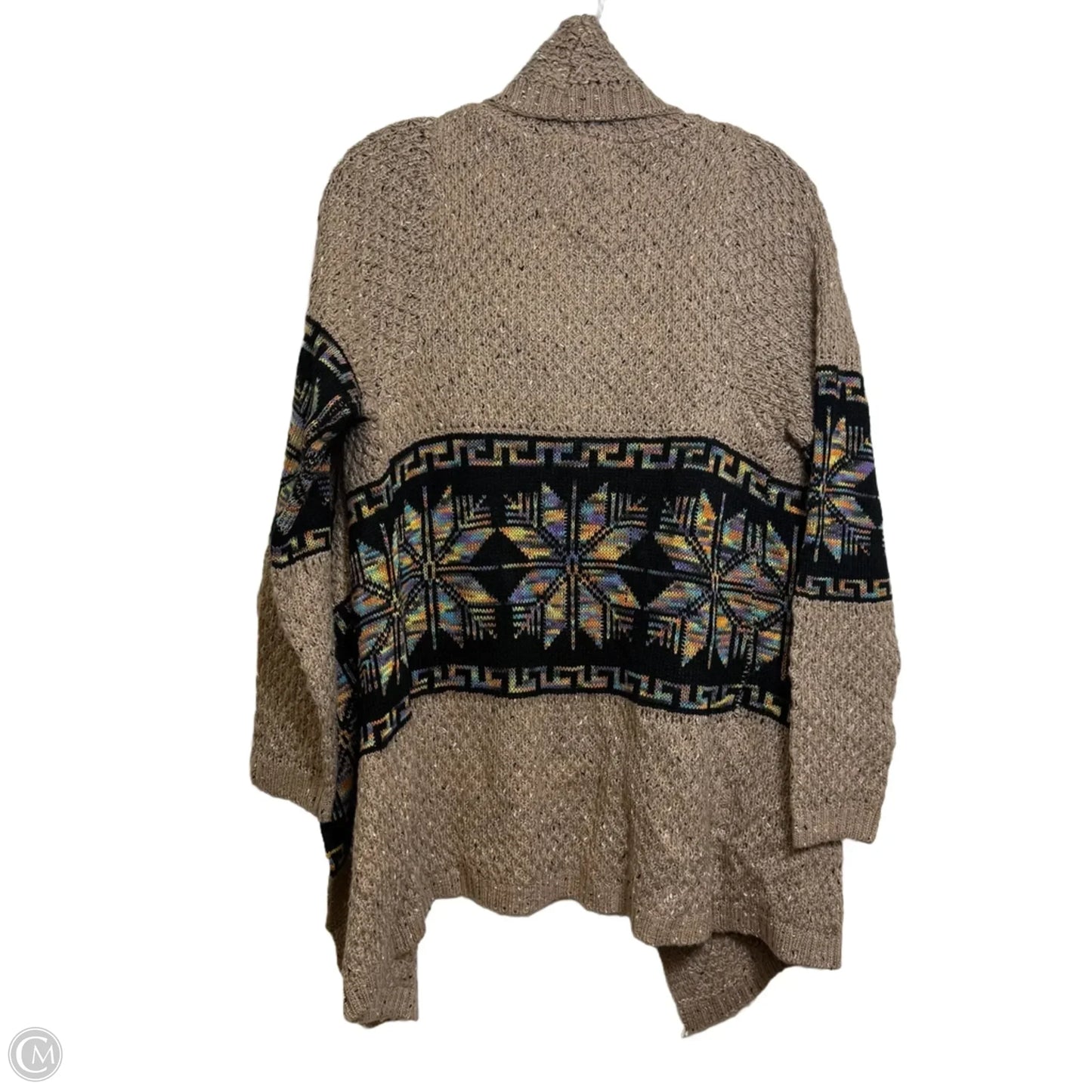 Cardigan By Clothes Mentor In Black & Brown, Size: S