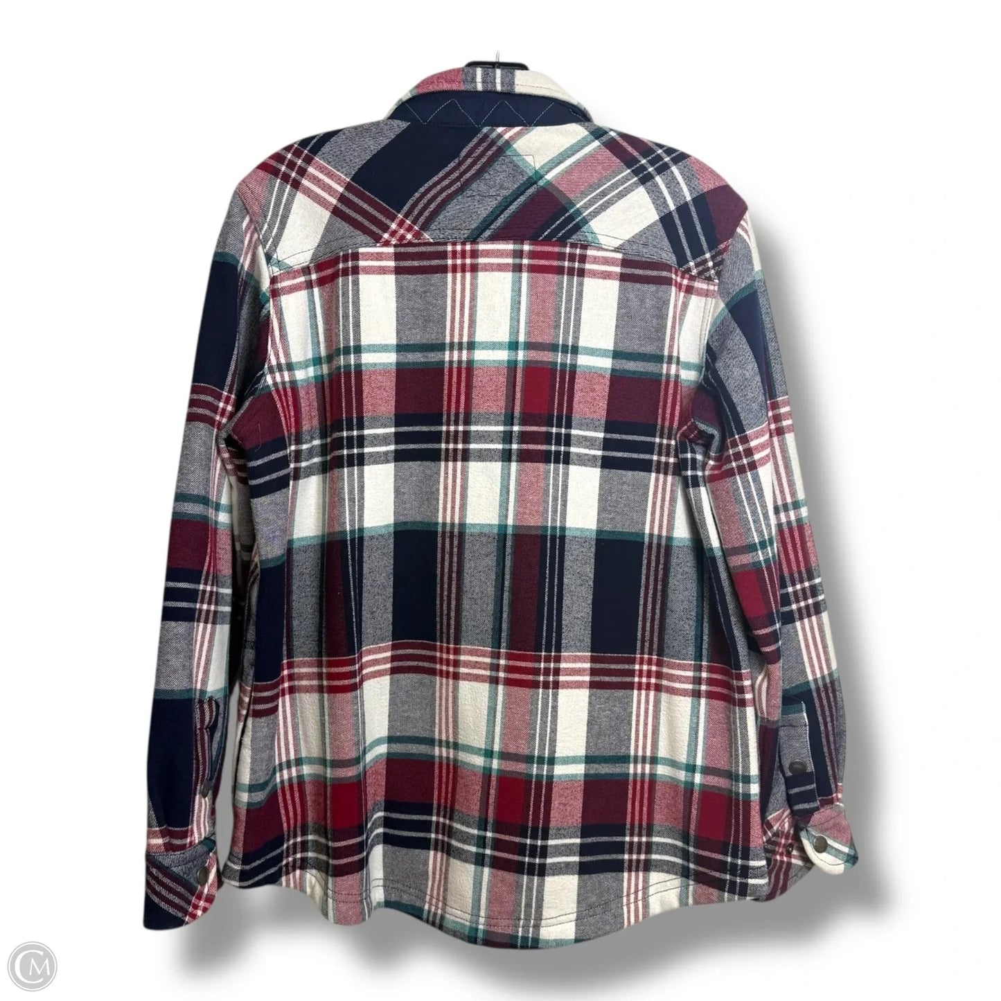 Jacket Shirt By Orvis In Plaid Pattern, Size: L