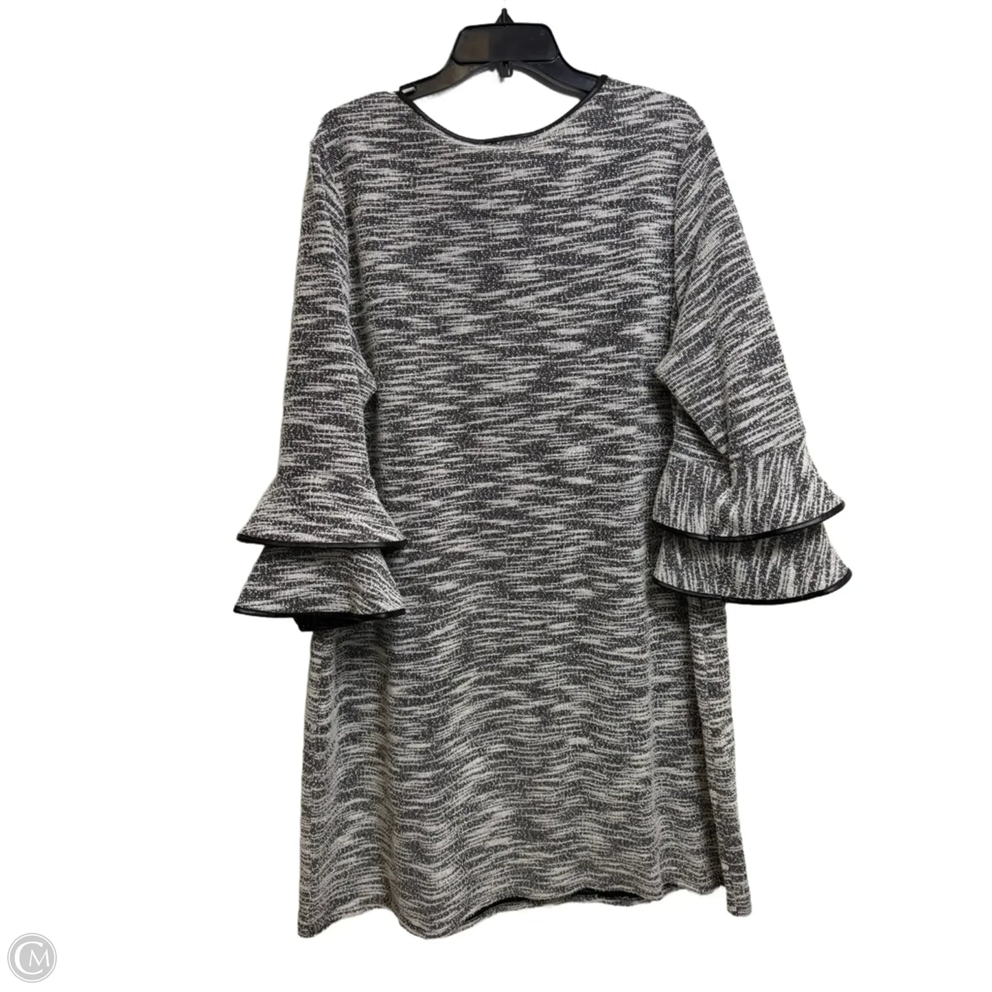 Dress Casual Midi By Tacera In Grey, Size: 3x