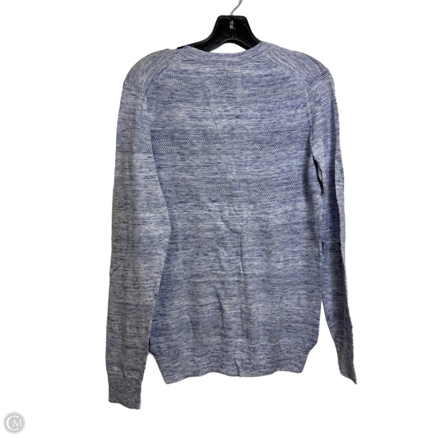 Sweater Cardigan By Gap In Blue, Size: M
