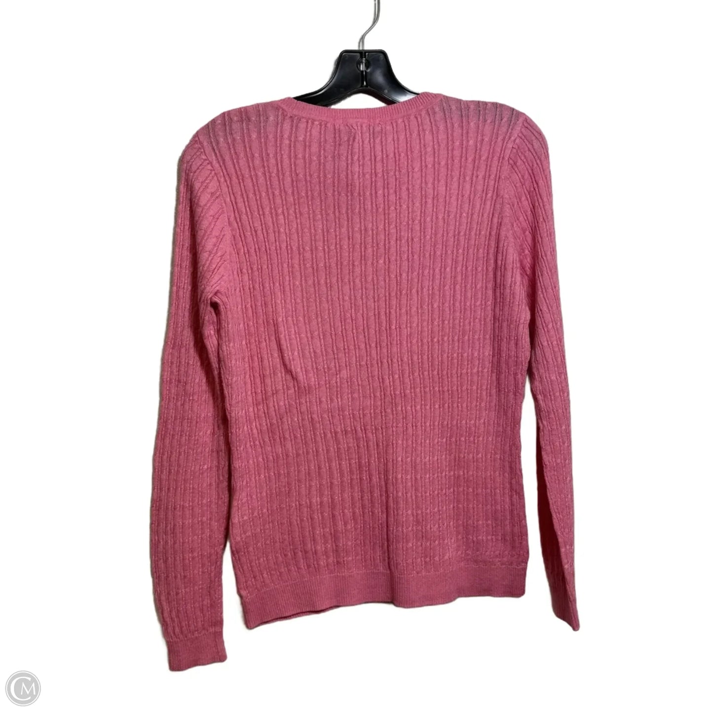 Top Long Sleeve By Tommy Hilfiger In Pink, Size: M