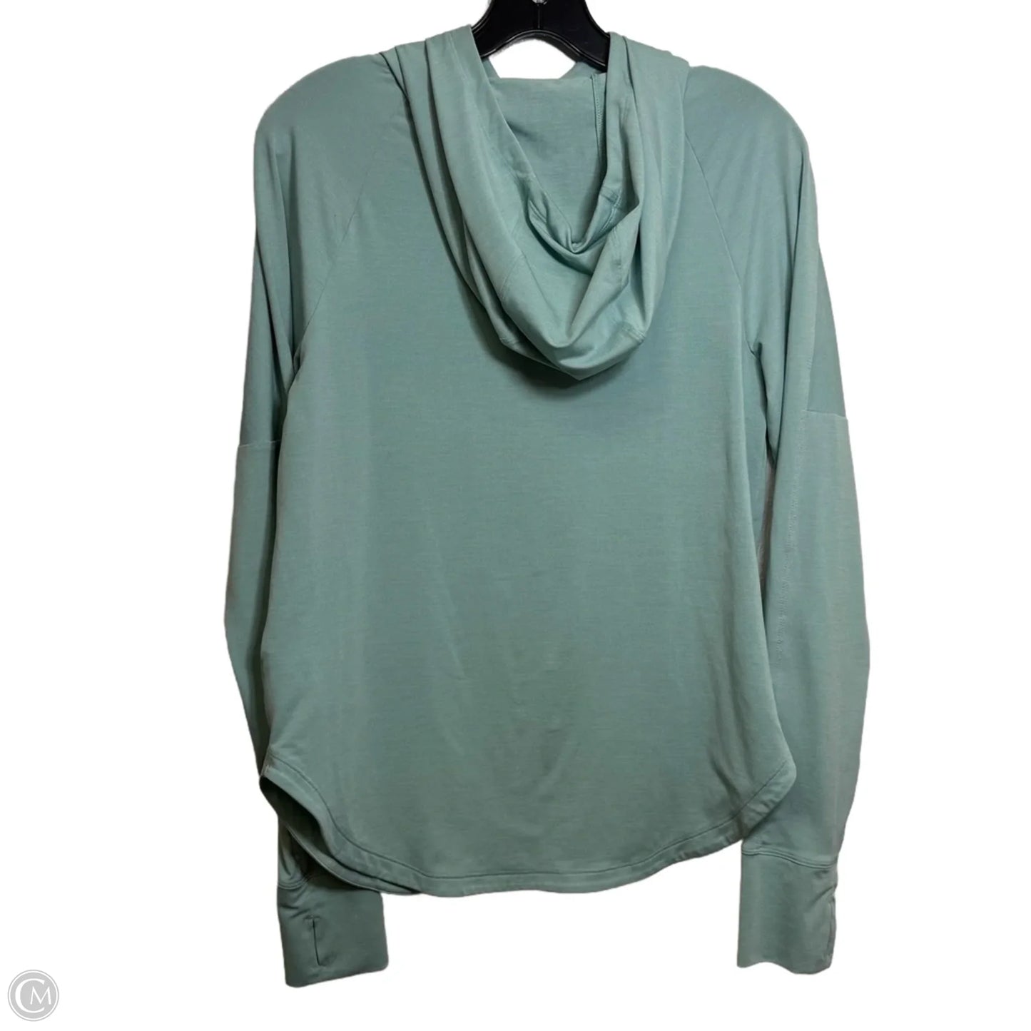 Athletic Top Long Sleeve Hoodie By Rei In Green, Size: S
