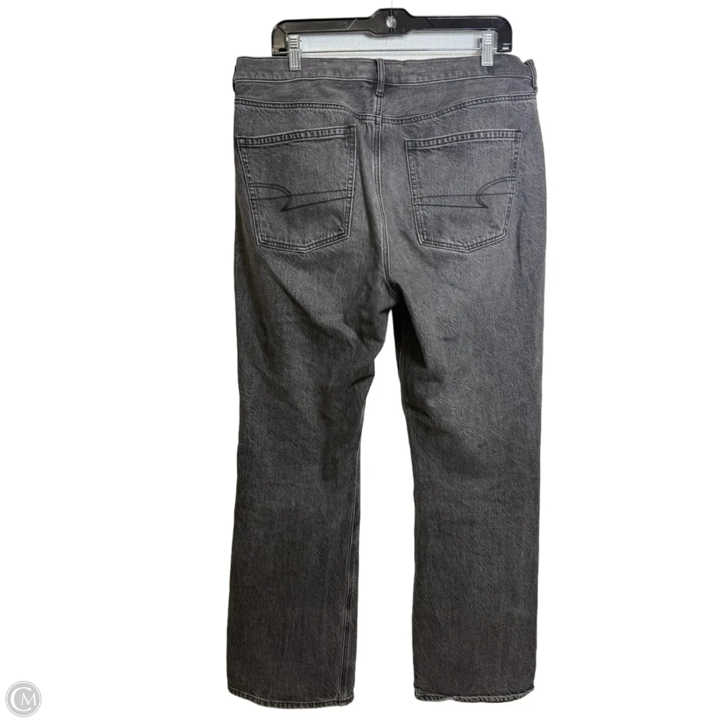 Jeans Wide Leg By American Eagle In Grey Denim, Size: 14