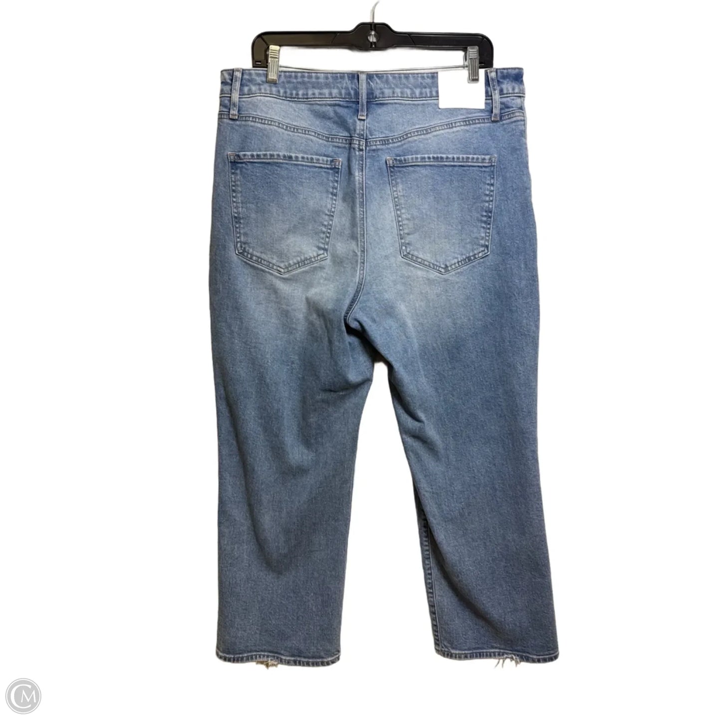 Jeans Flared By Express In Blue Denim, Size: 14