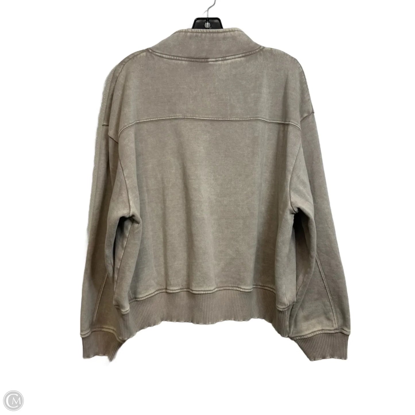 Sweatshirt Crewneck By Zenana In Beige, Size: 3x