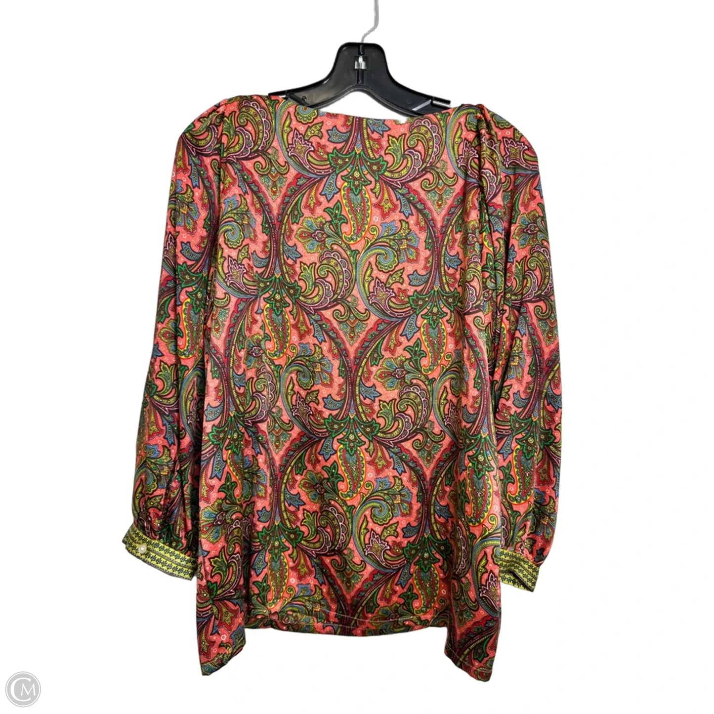 Top Long Sleeve By Loft In Paisley Print, Size: S