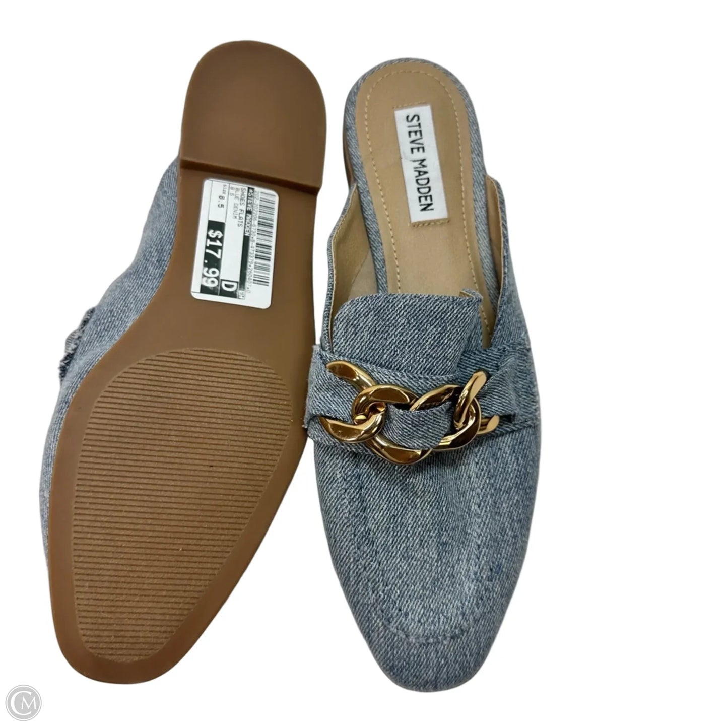 Shoes Flats By Steve Madden In Blue Denim, Size: 8.5