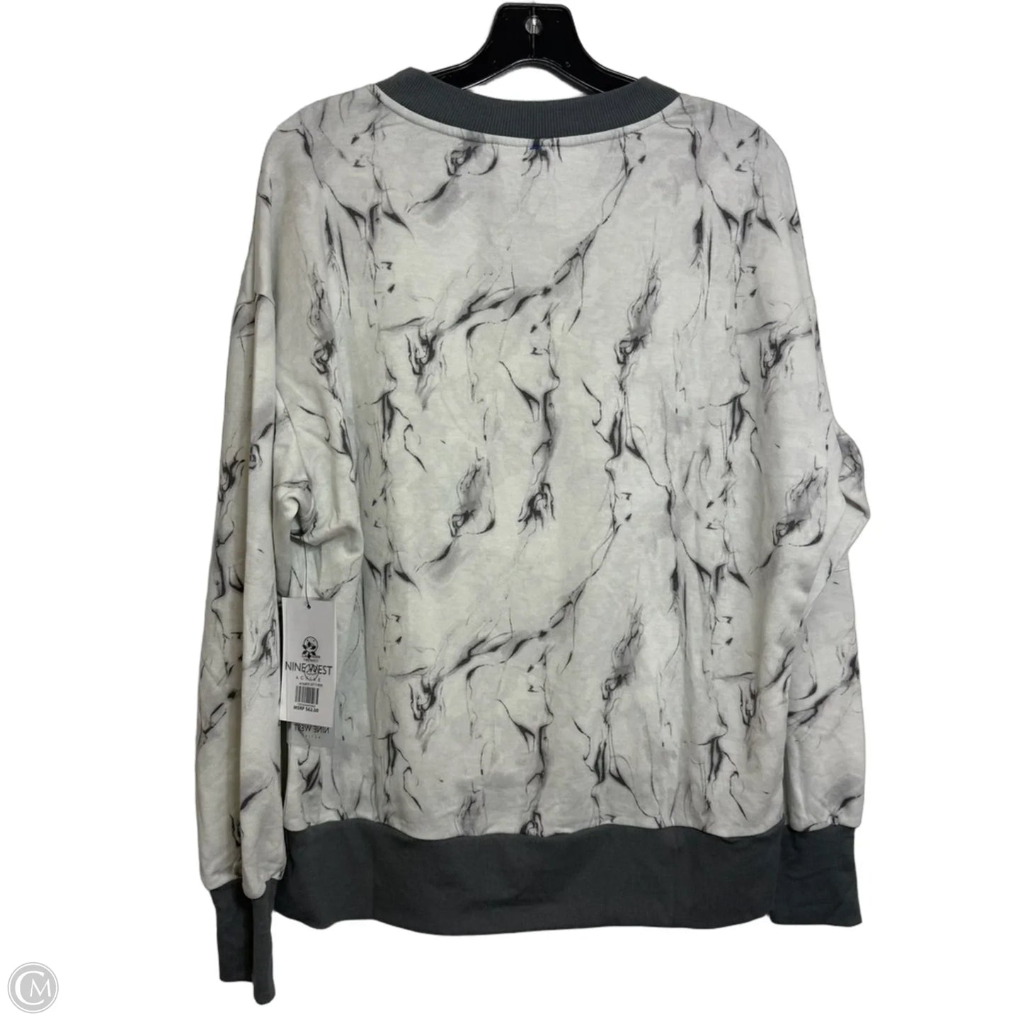 Sweatshirt Crewneck By Nine West In White, Size: L