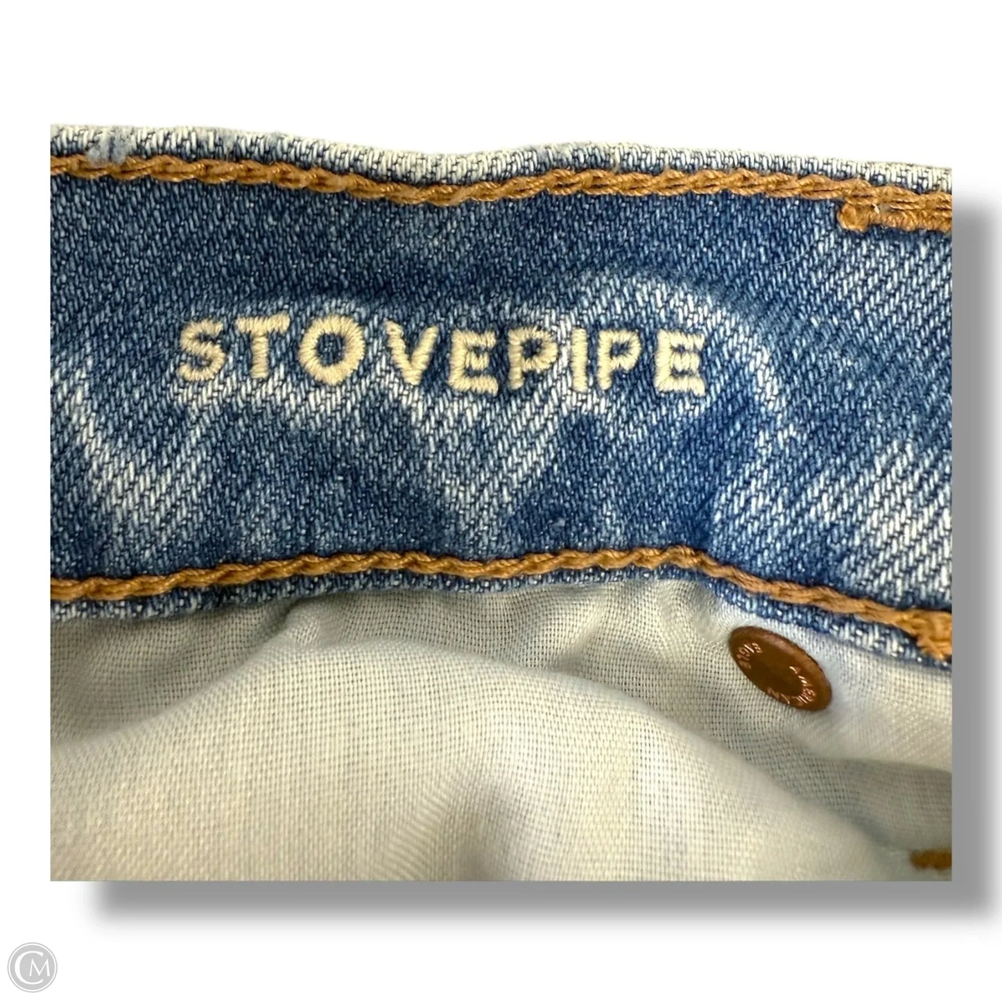 Jeans stovepipe By American Eagle In Blue Denim, Size: 8