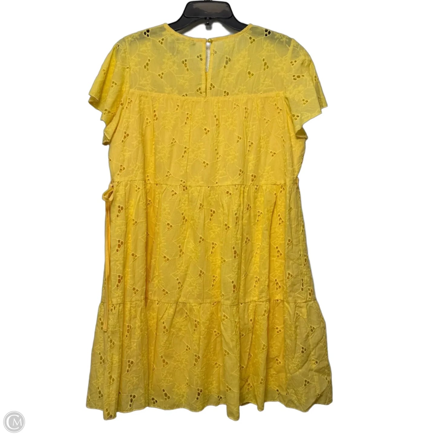 Dress Casual Short By Simplee In Yellow, Size: Xl