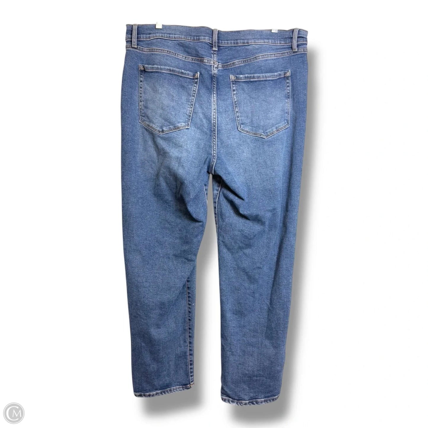 Jeans Straight By Anna In Blue Denim, Size: 16