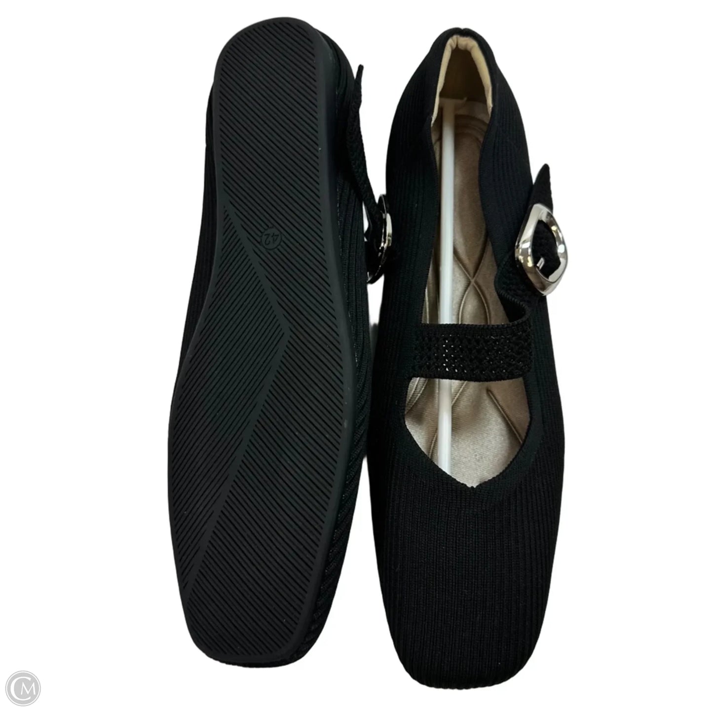 Shoes Flats By Clothes Mentor In Black, Size: 42/11