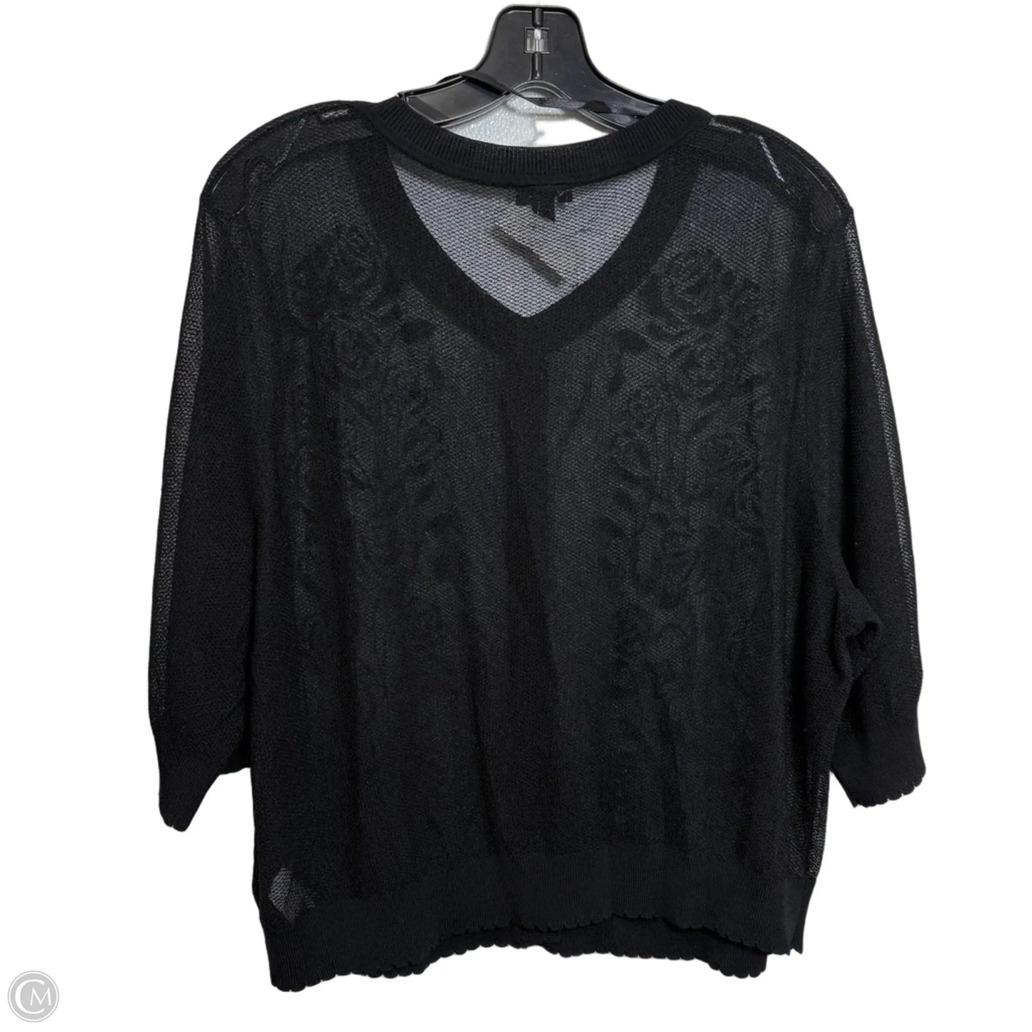 Top Short Sleeve By Torrid In Black, Size: 3x