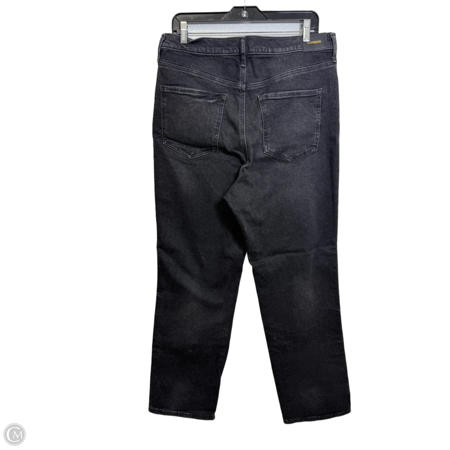 Jeans Straight By Express In Black, Size: 14