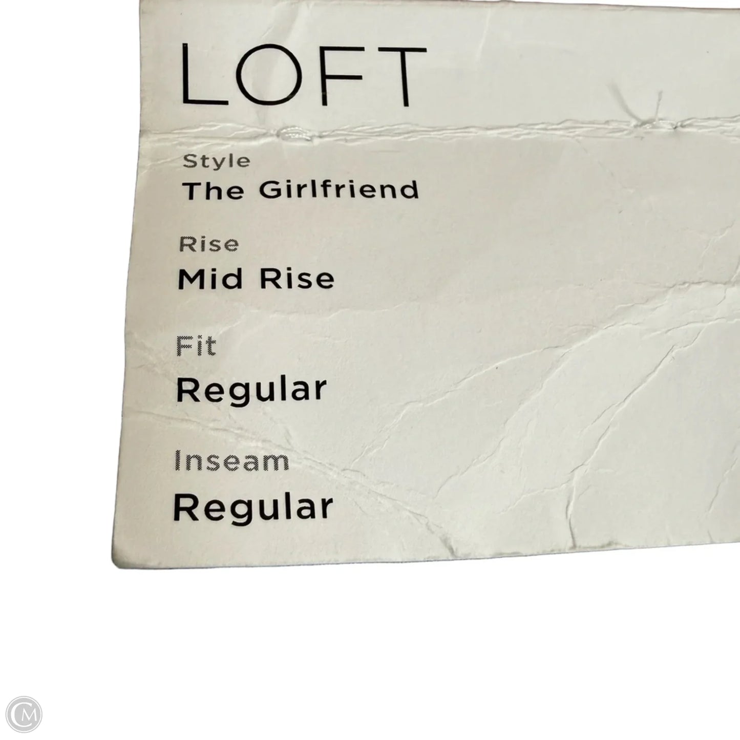 Jeans Straight By Loft In Blue Denim, Size: 8