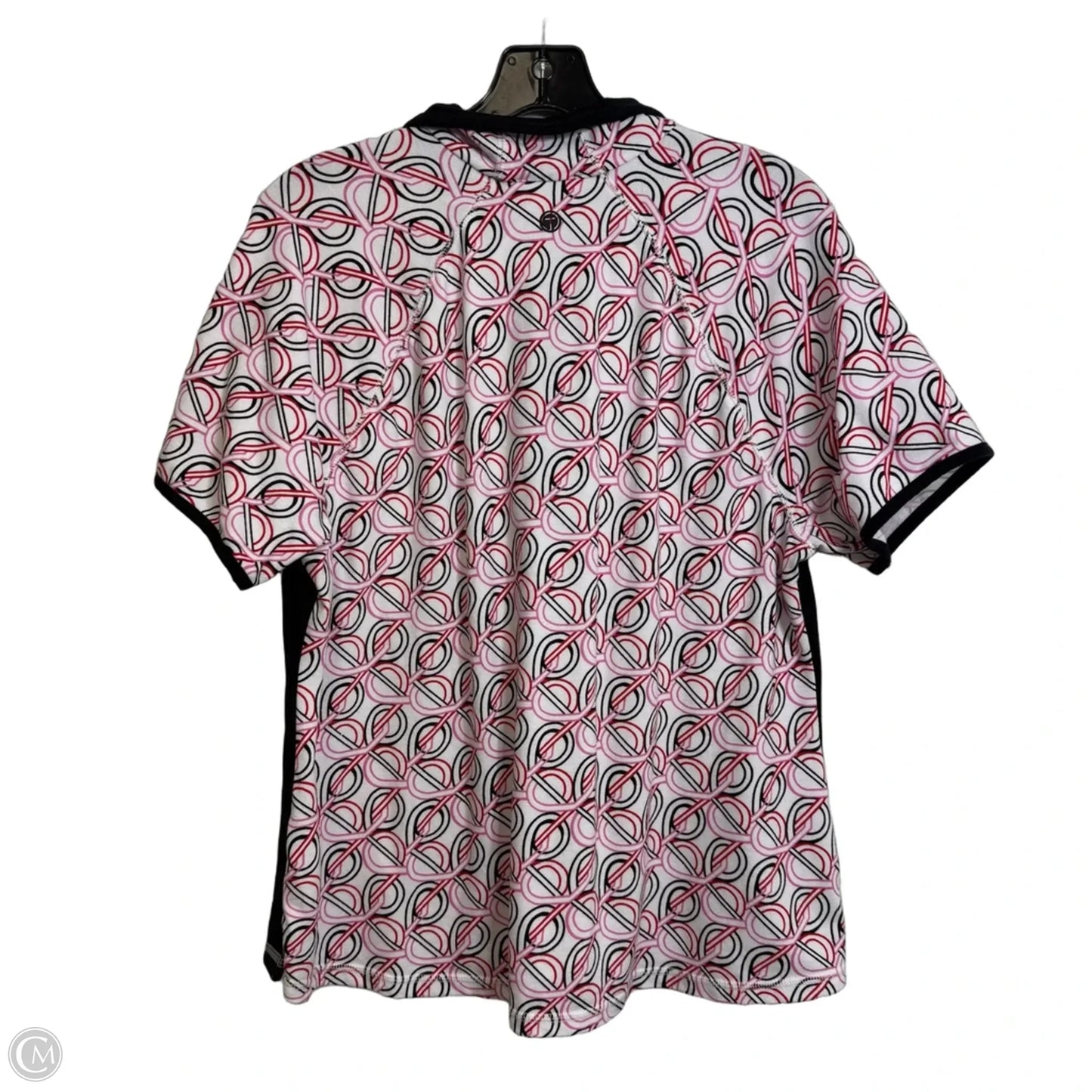 Athletic Top Short Sleeve By Talbots In Black & Pink, Size: Xlp