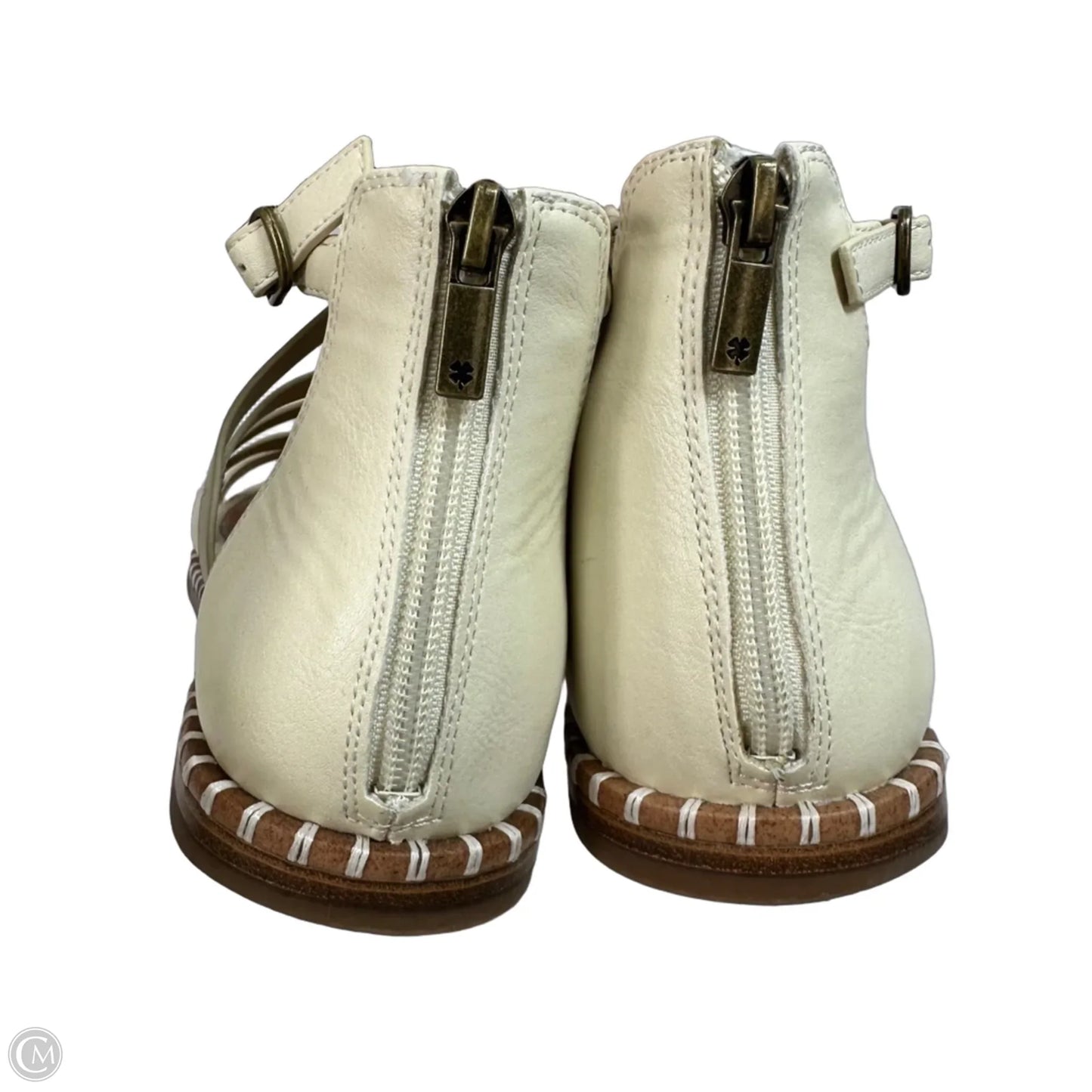 Sandals Flats By Lucky Brand In Brown & Cream, Size: 9.5