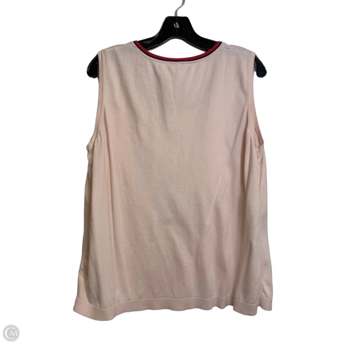 Top Sleeveless By Talbots In Pink, Size: 3x