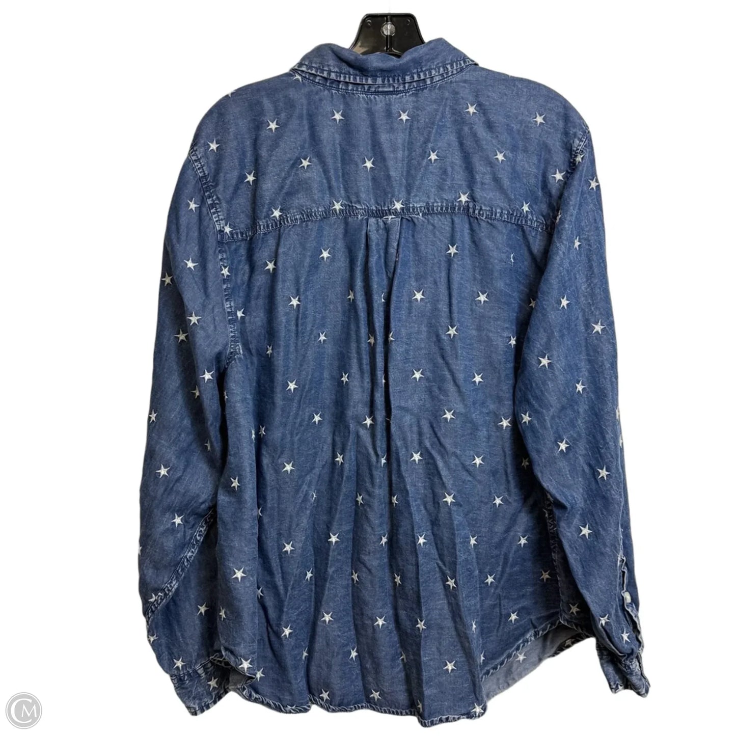 Top Long Sleeve By Torrid In Blue Denim, Size: 2x
