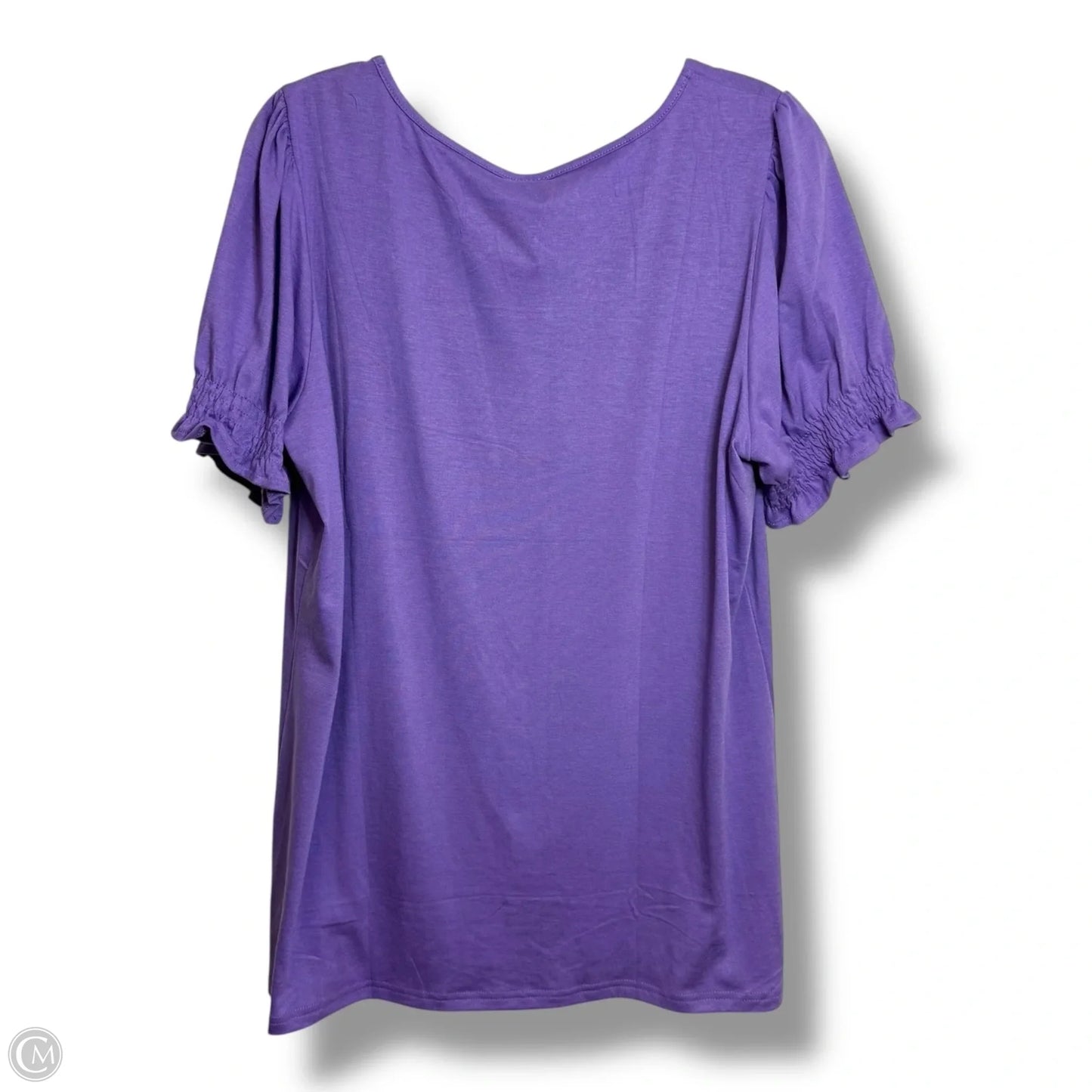 Top Short Sleeve By Clothes Mentor In Purple, Size: L