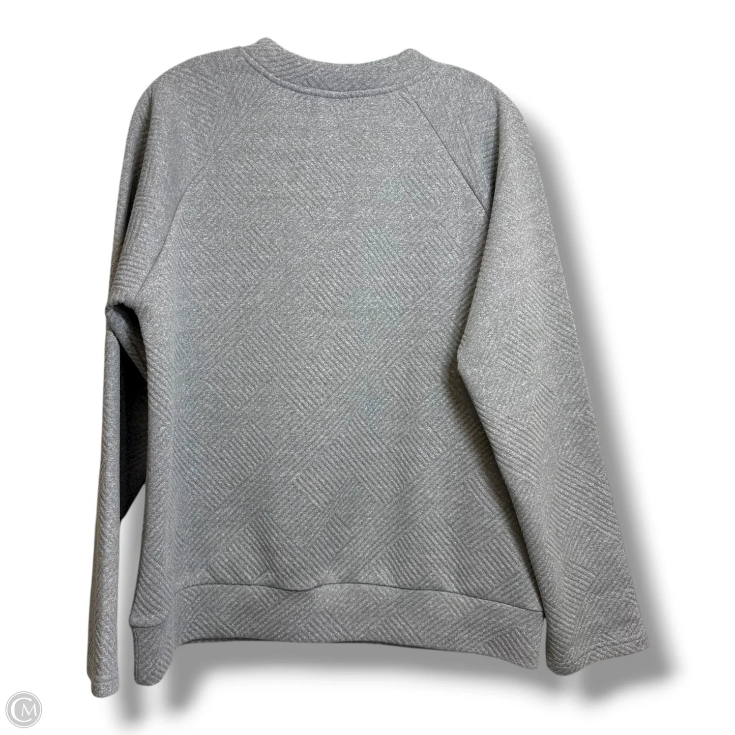 Top Long Sleeve By Exclusive In Grey, Size: Xl