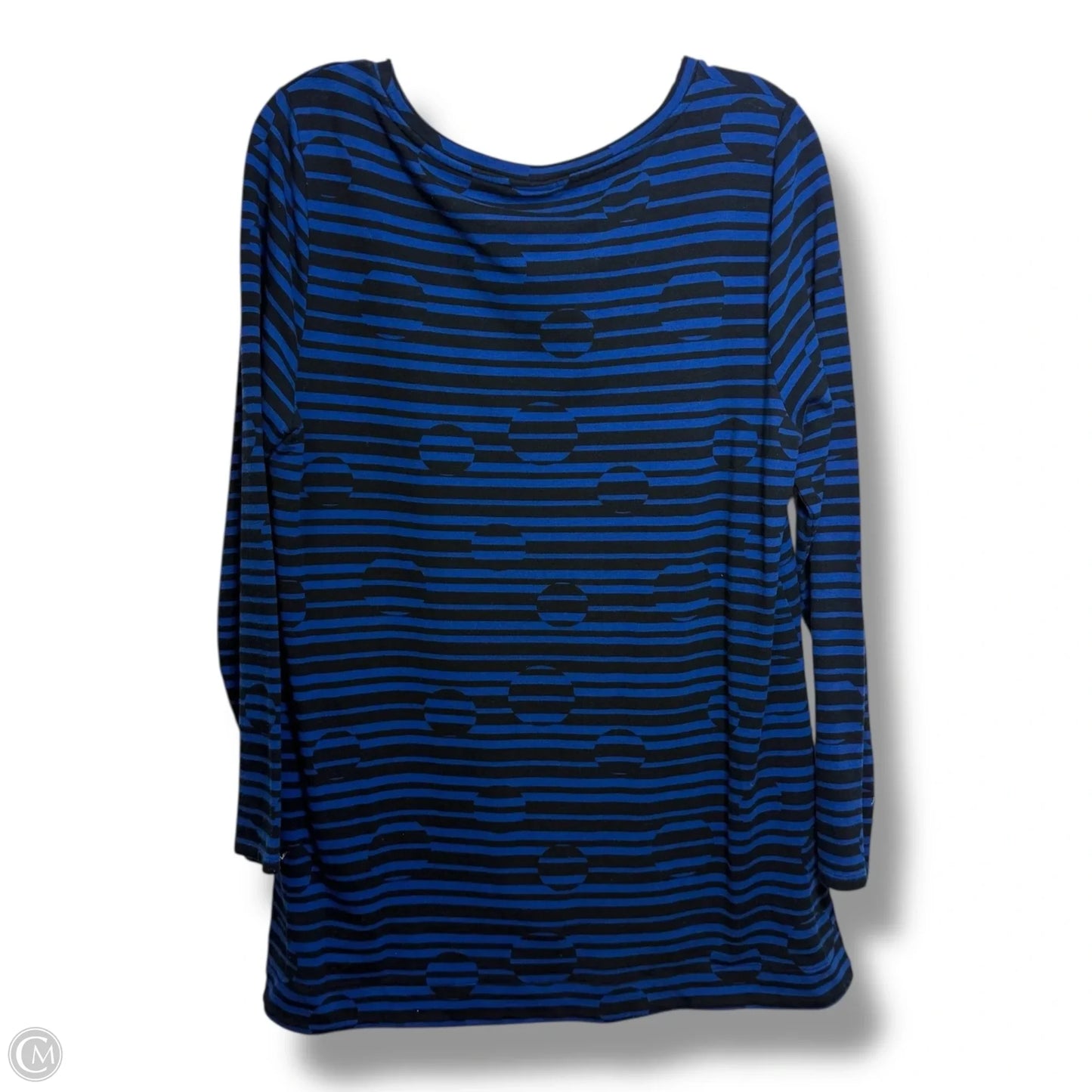 Top Long Sleeve By Chicos In Blue, Size: L