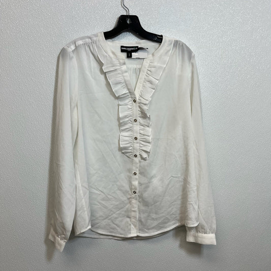 Blouse Long Sleeve By Karl Lagerfeld  Size: M