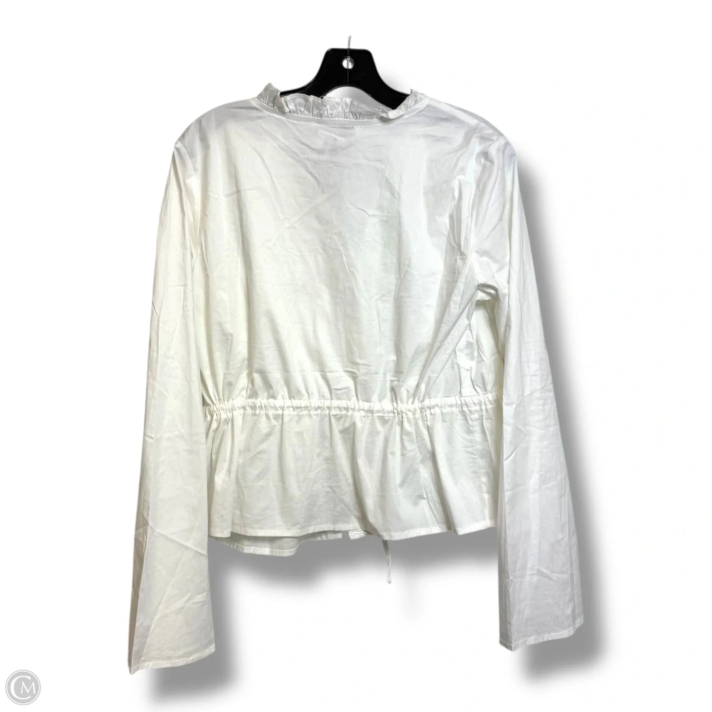 Top Long Sleeve By Princess Polly In White, Size: M