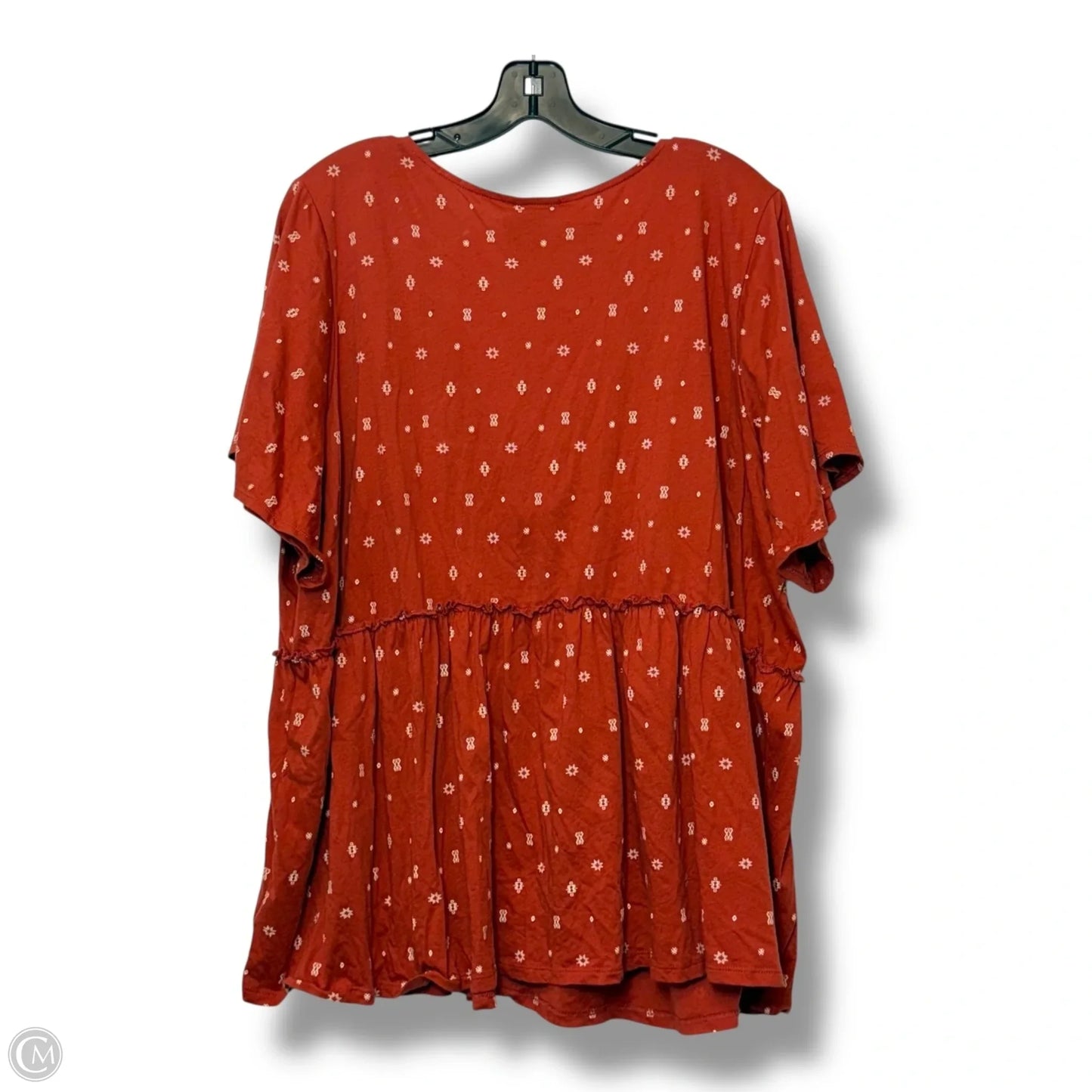 Top Short Sleeve By Torrid In Copper, Size: 3x