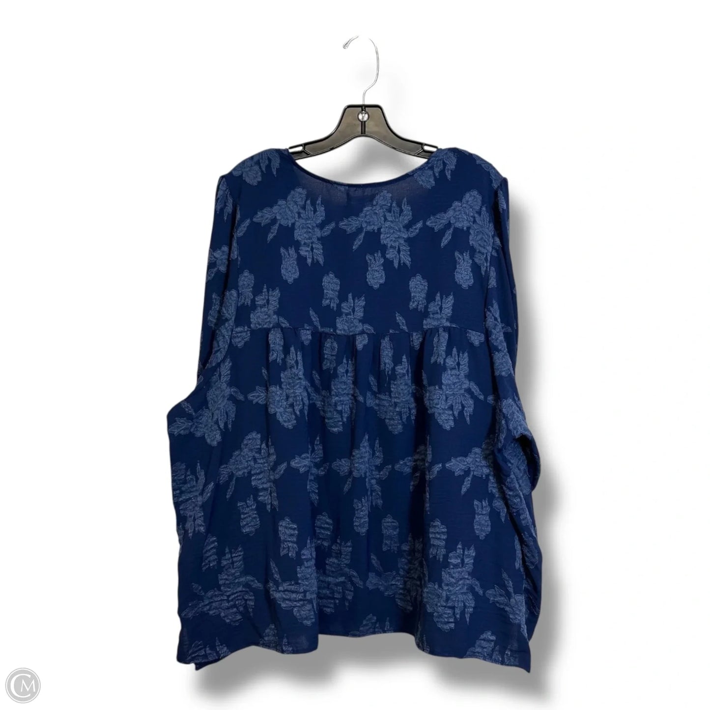 Top 3/4 Sleeve By Maurices In Blue, Size: 3x