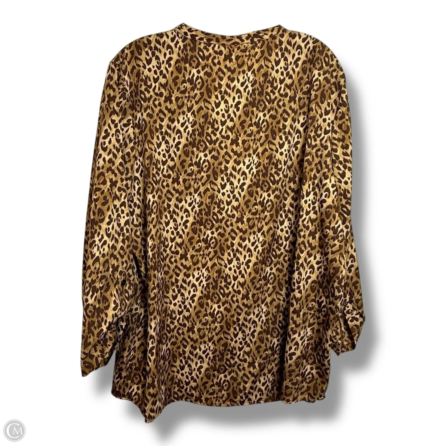 Top Long Sleeve By Chicos In Animal Print, Size: Xl