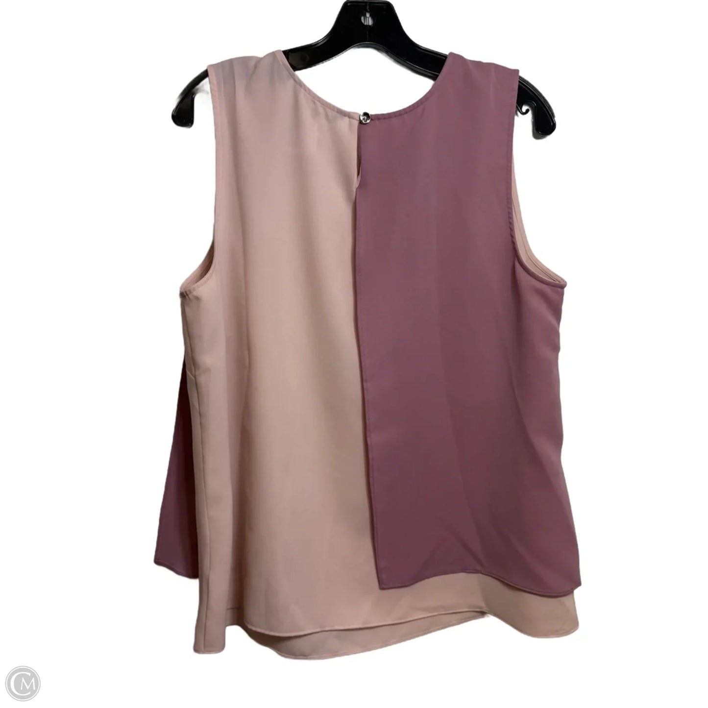 Top Sleeveless By H For Halston In Mauve, Size: Xl