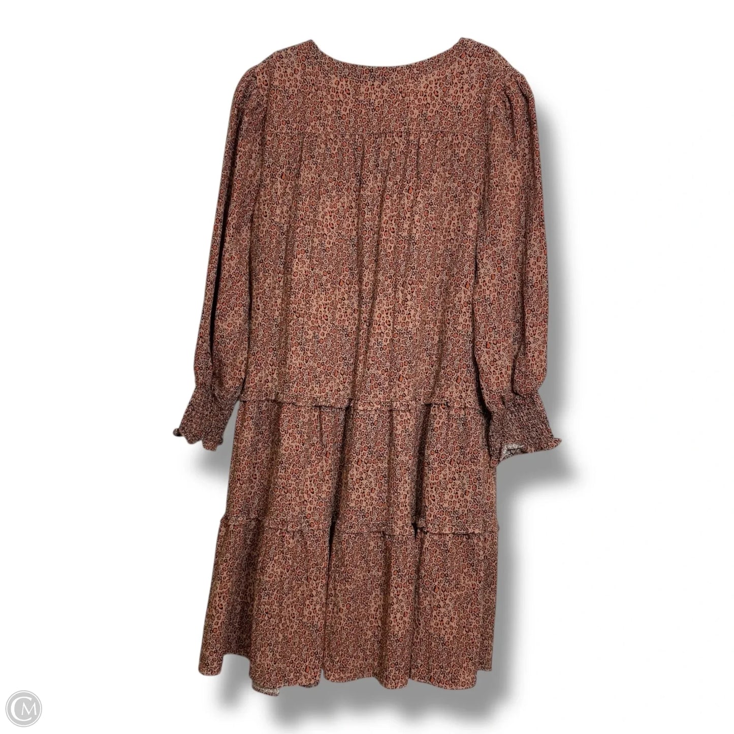 Dress Casual Midi By Clothes Mentor In Animal Print, Size: L