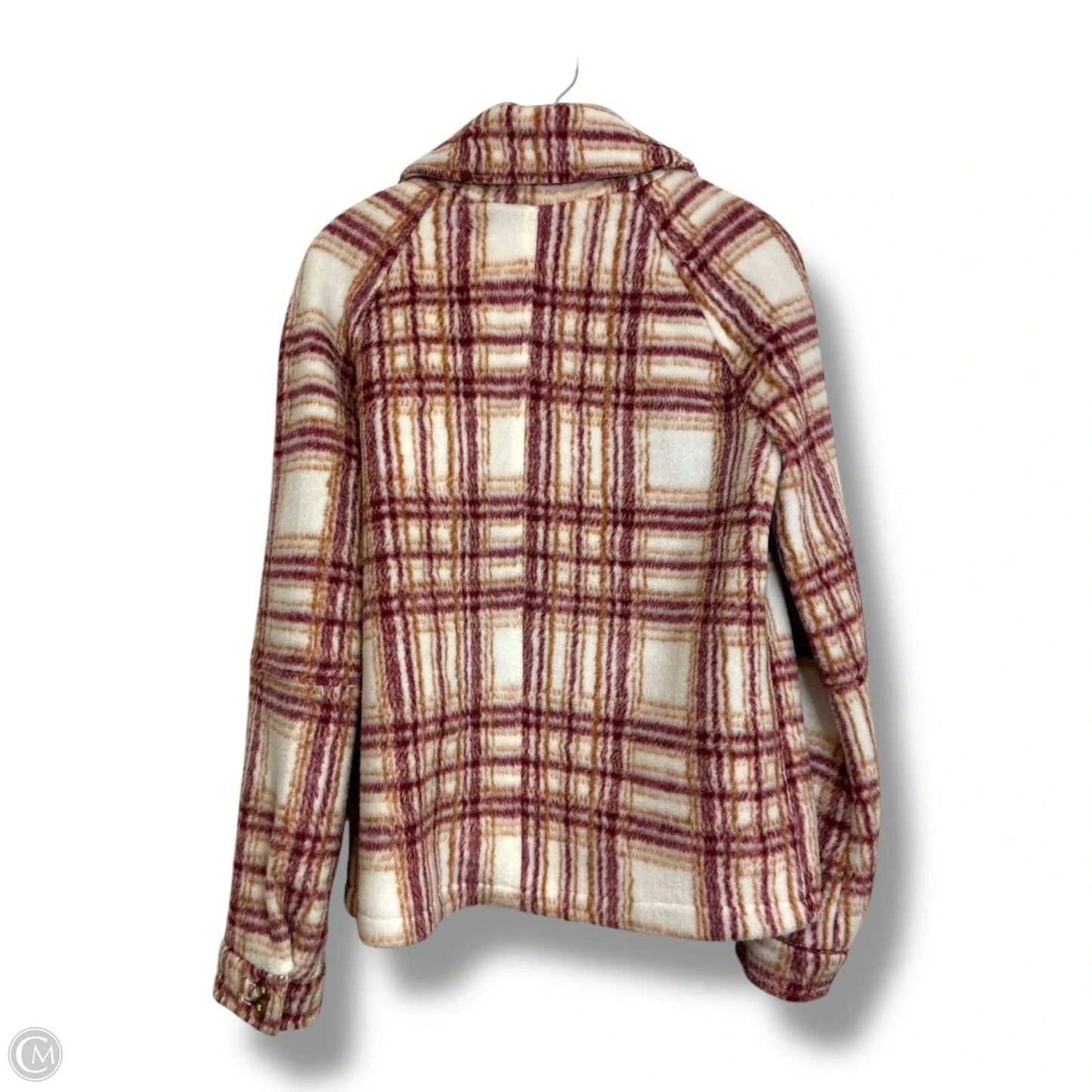 Jacket fleece By Avec Les Filles In Plaid Pattern, Size: Xs