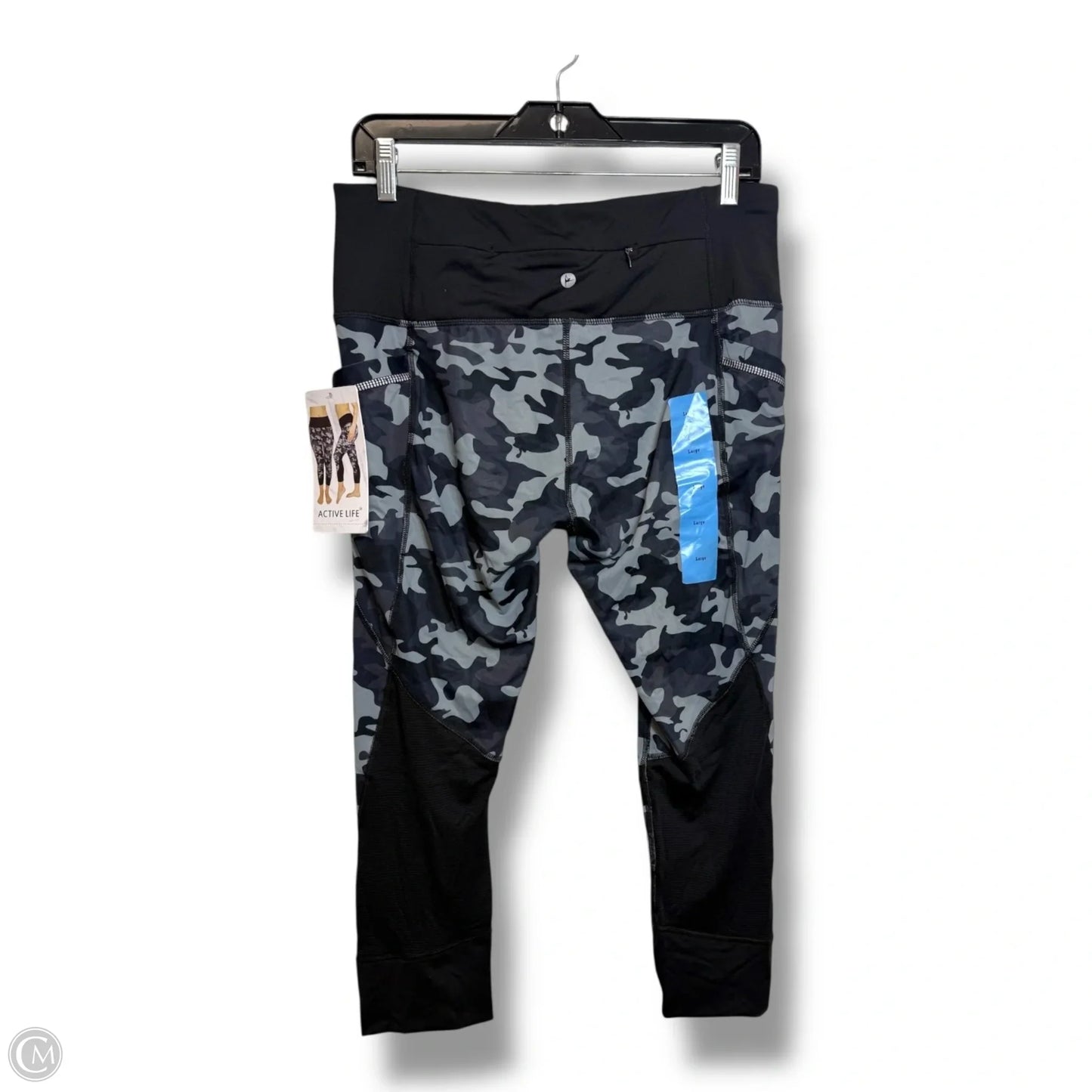 Athletic Leggings By Active Life In Camouflage Print, Size: L