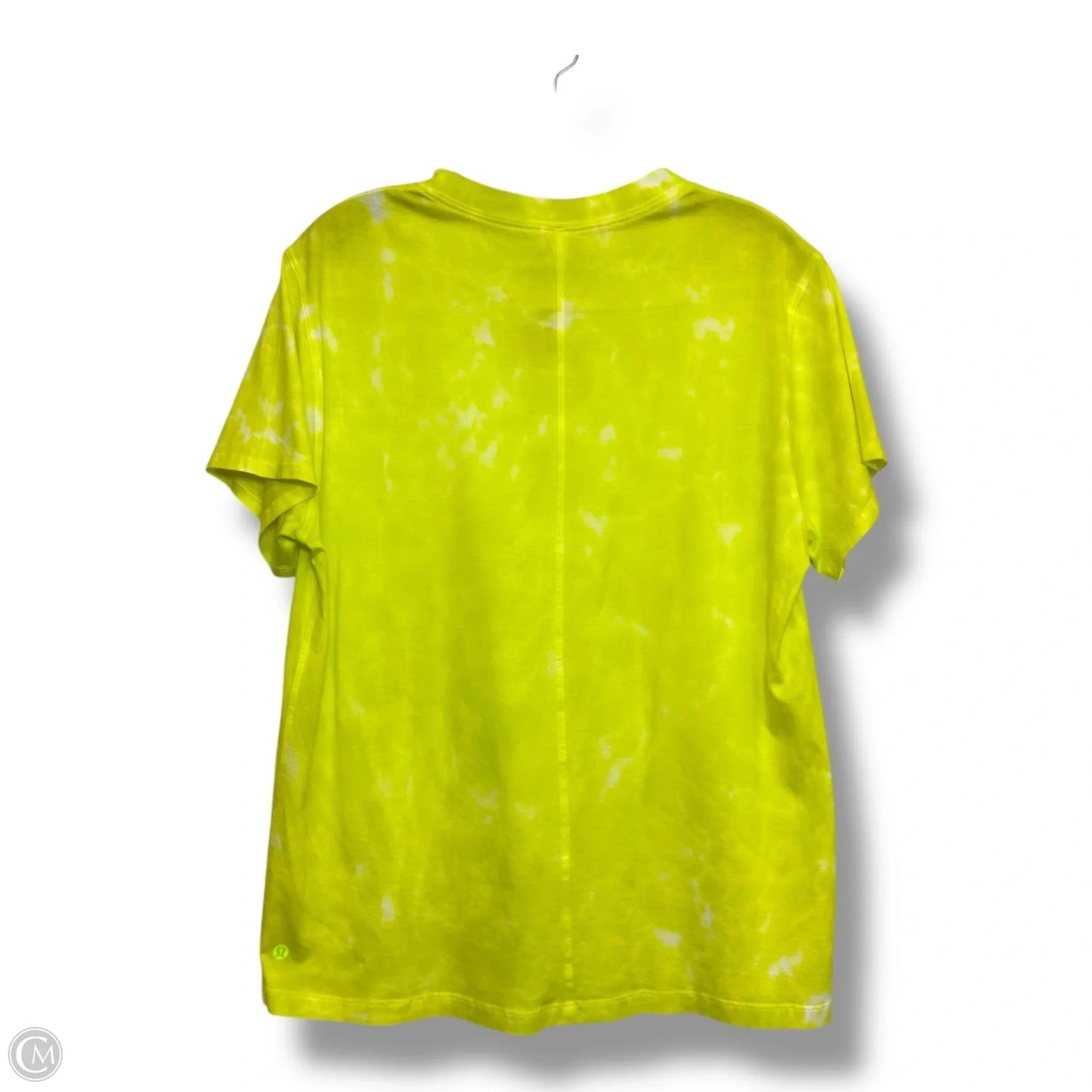 Athletic Top Short Sleeve By Lululemon In Yellow, Size: 6