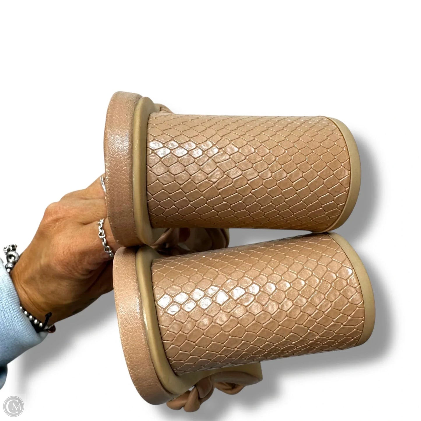 Sandals Heels Block By Dolce Vita In Tan, Size: 8