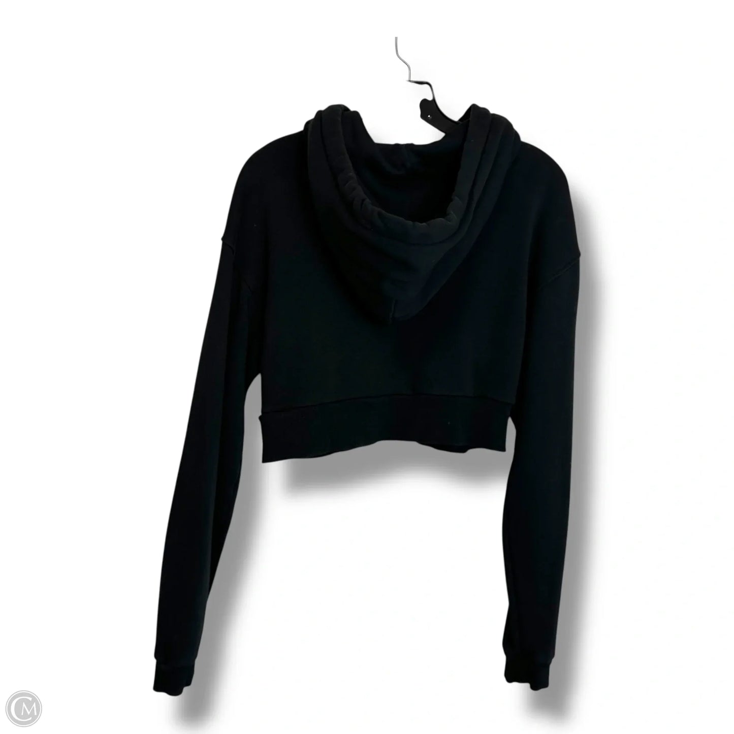 Cropped Sweatshirt Hoodie By FIORUCCI In Black, Size: M