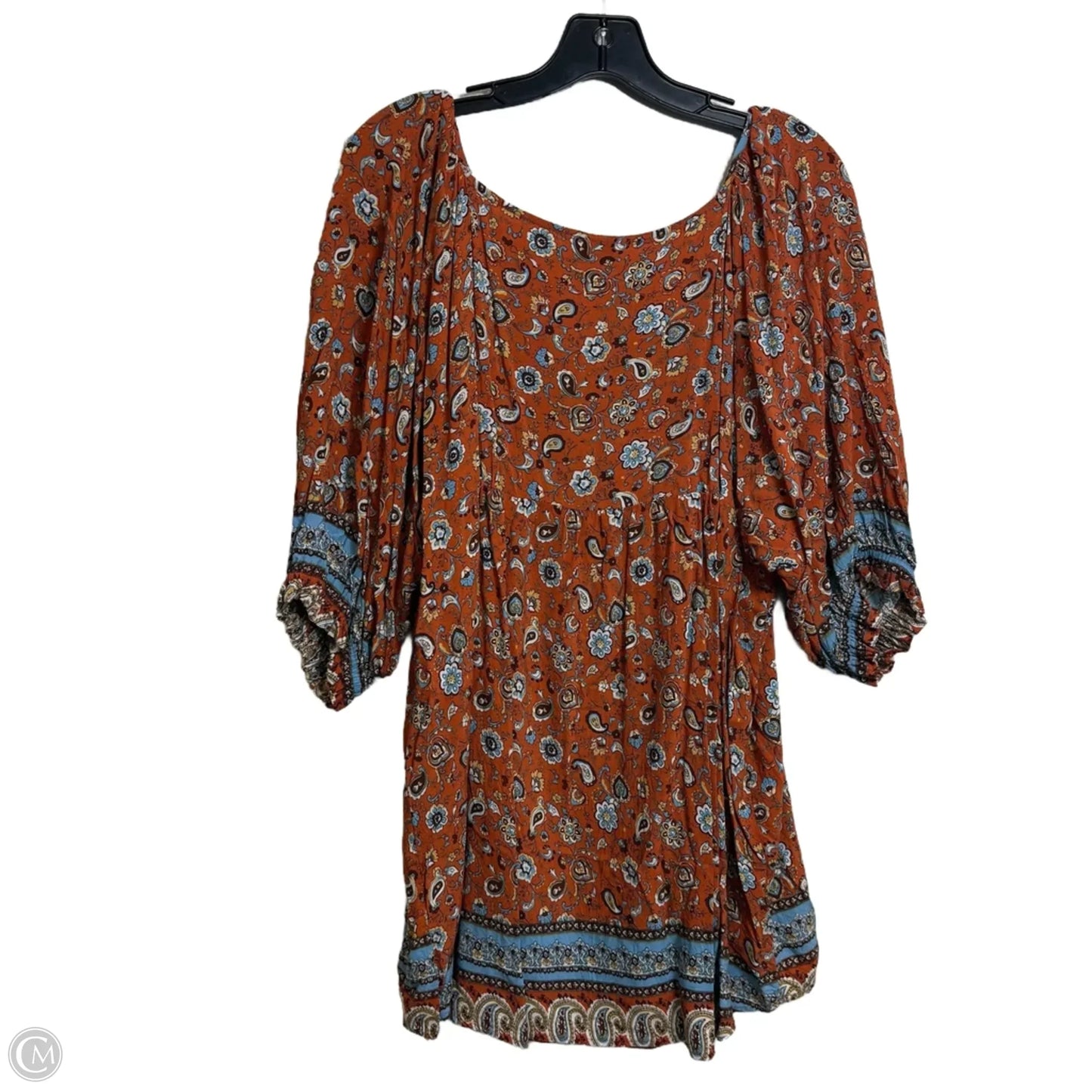 Top Short Sleeve By Clothes Mentor In Floral Print, Size: Xl