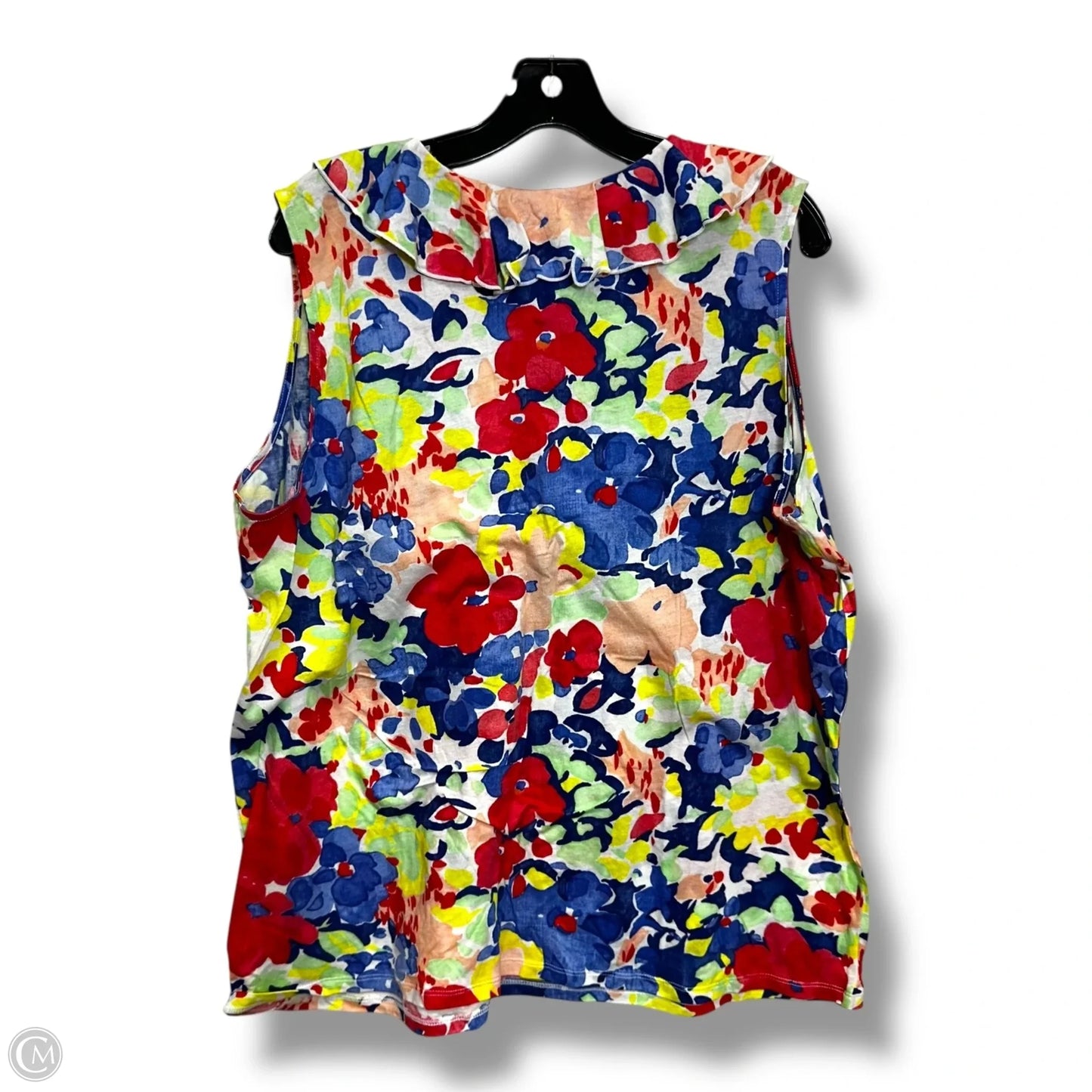 Top Sleeveless By Chaps In Multi-colored, Size: 3x