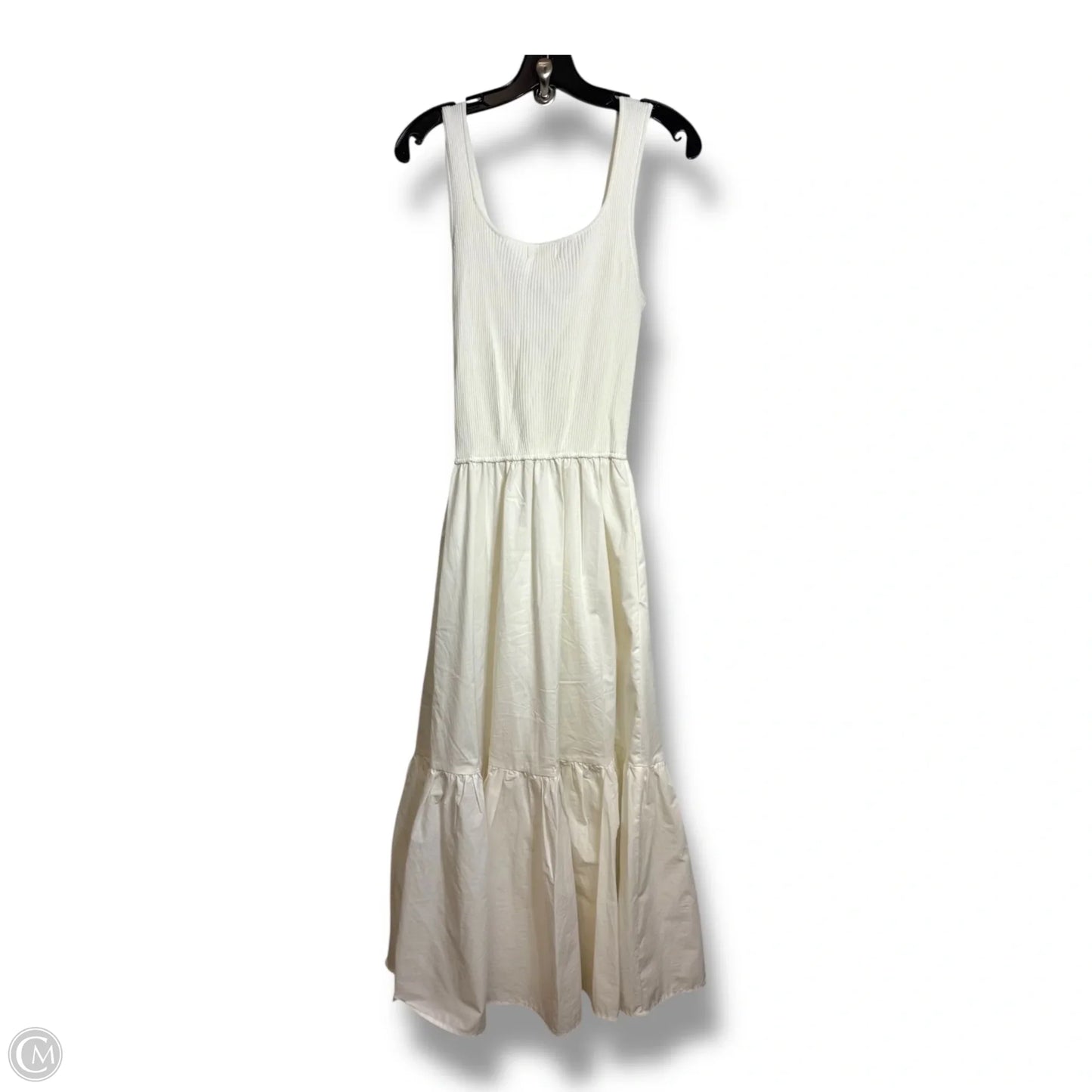 Dress Casual Midi By Elan In White, Size: S