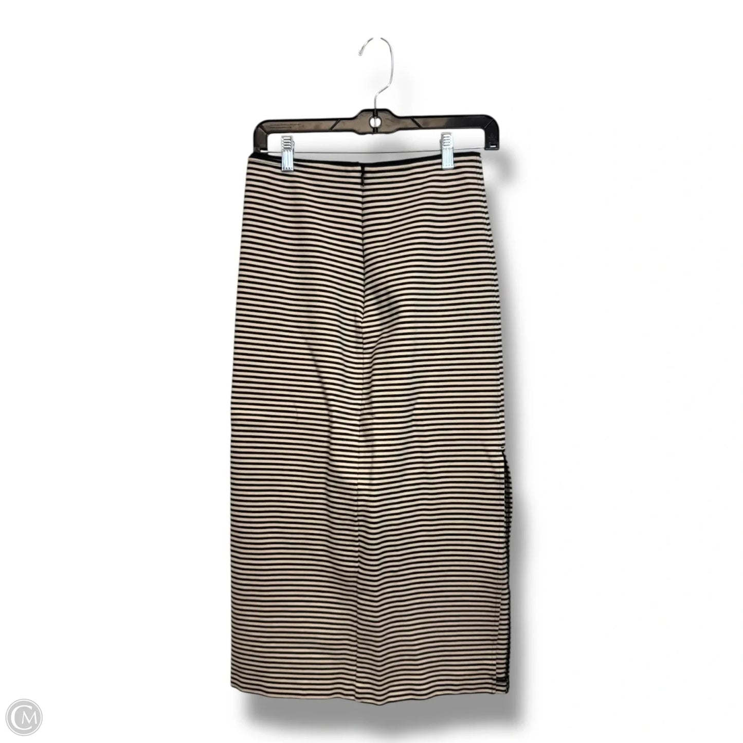 Skirt Midi By Everlane In Striped Pattern, Size: S