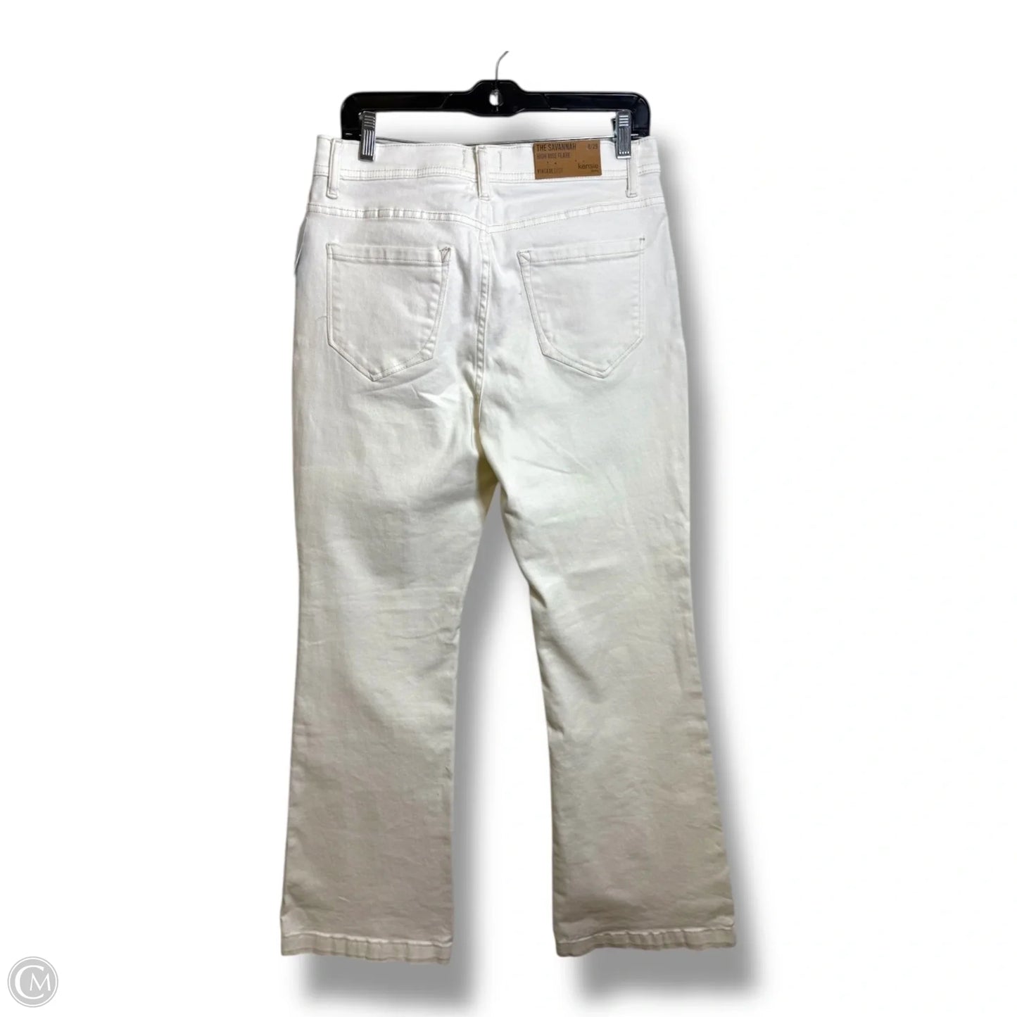 Jeans Flared By Kensie In White, Size: 8