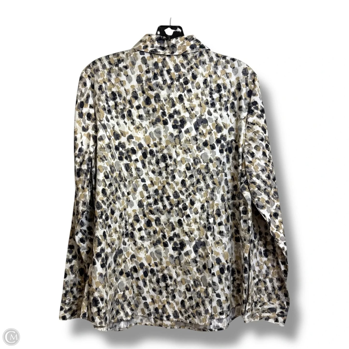 Top Long Sleeve By Christopher And Banks In Multi-colored, Size: L