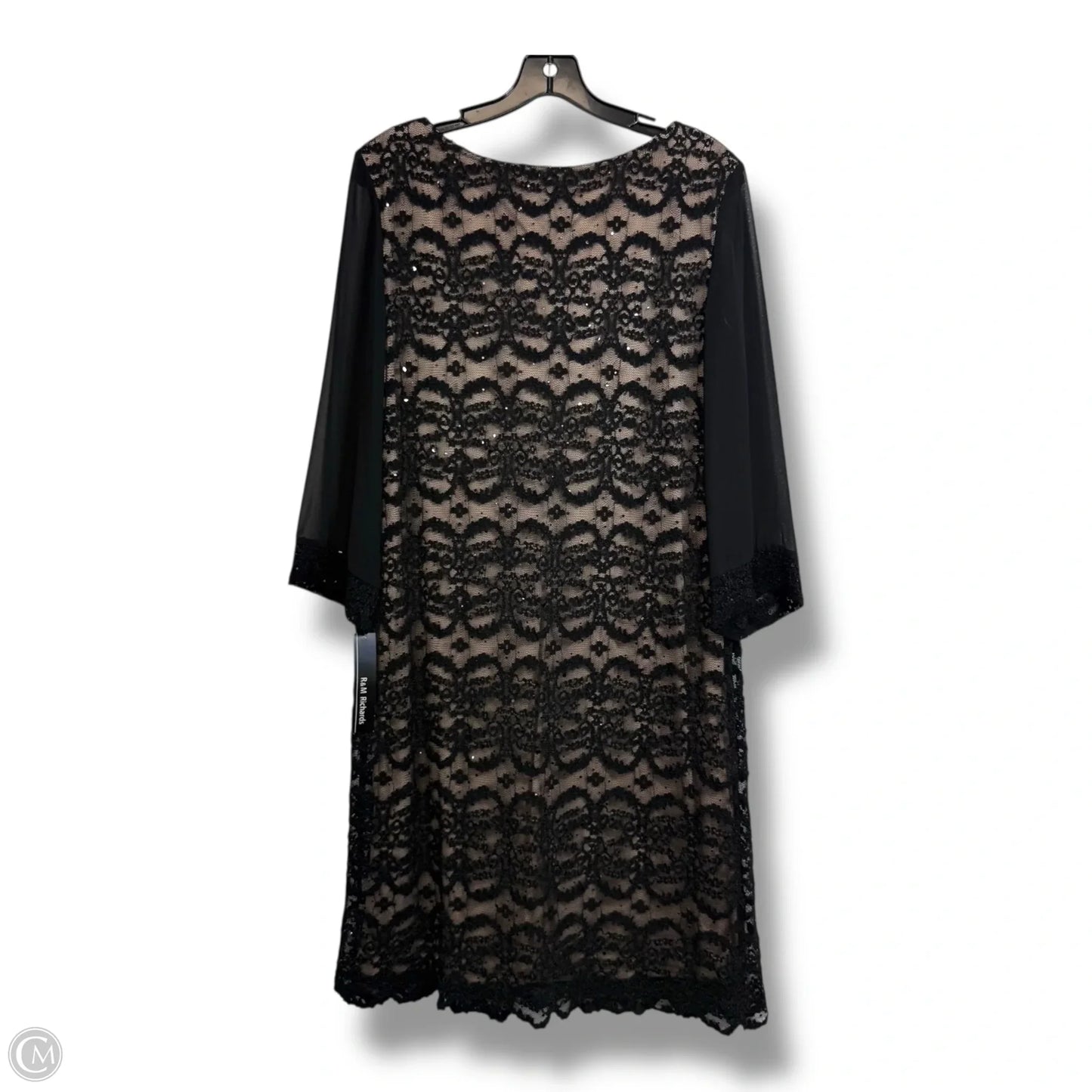 Dress Party Short By R And M Richards In Black, Size: 16