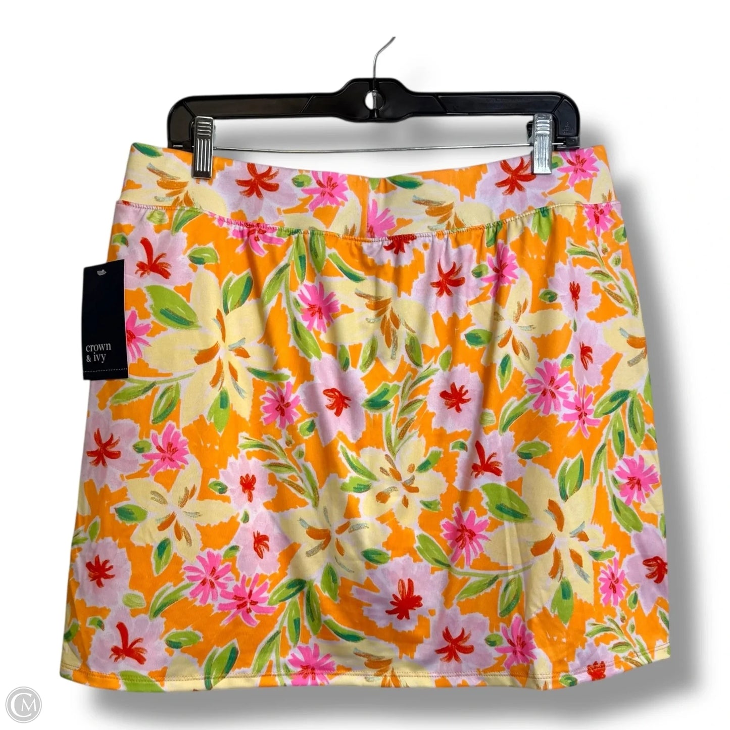 Skort By Crown And Ivy In Orange, Size: L