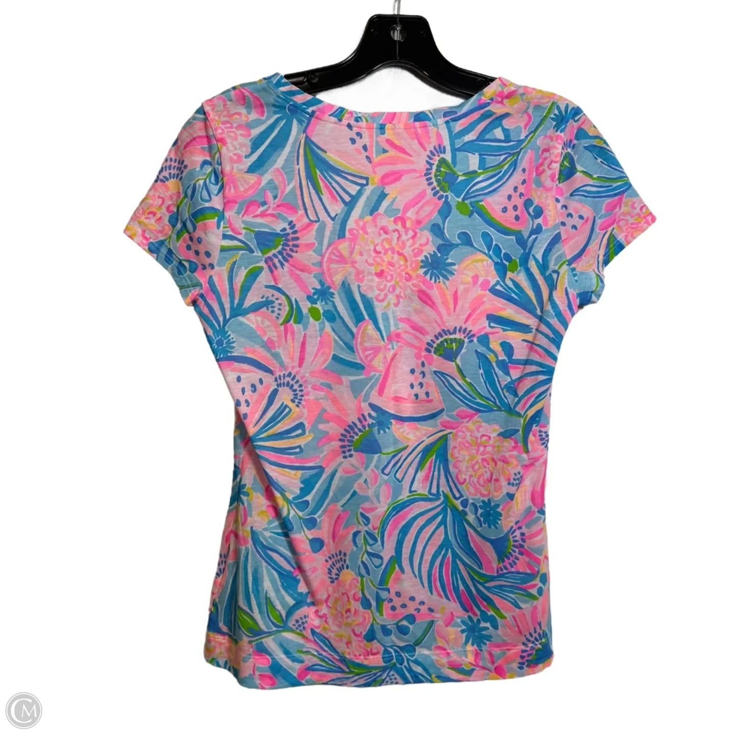 Top Short Sleeve Designer By Lilly Pulitzer In Pink, Size: Xs