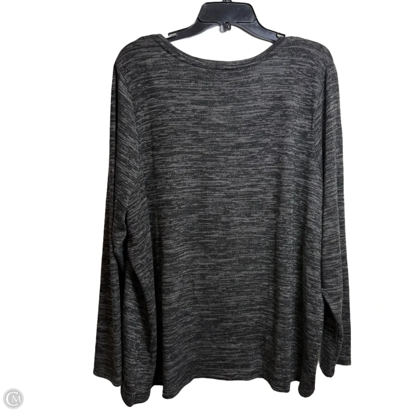 Top Long Sleeve By Lane Bryant In Black, Size: 2x