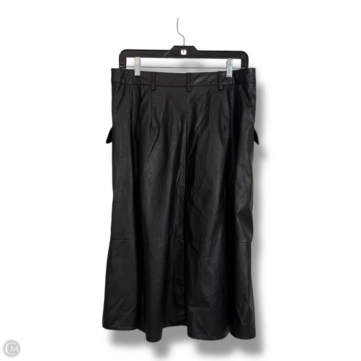 Skirt Midi By Banana Republic In Black, Size: 10