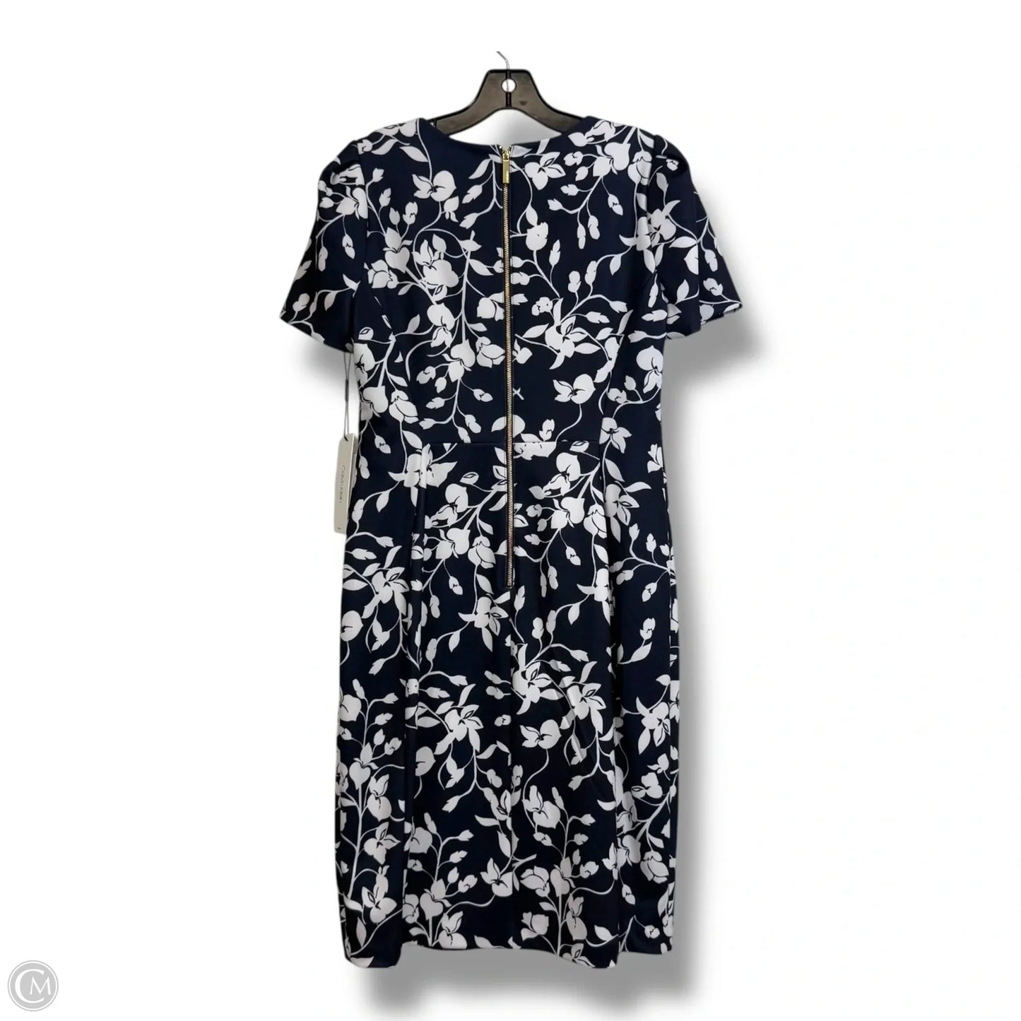 Dress Party Short By Calvin Klein In Navy, Size: 12